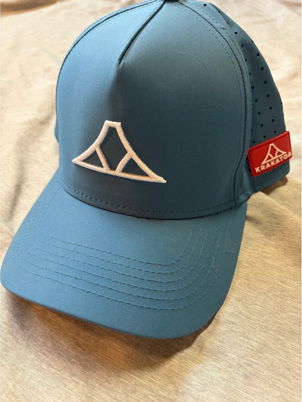 Krakatoa Underwear Performance Hat Blue Perforated Snapback Baseball Cap NEW